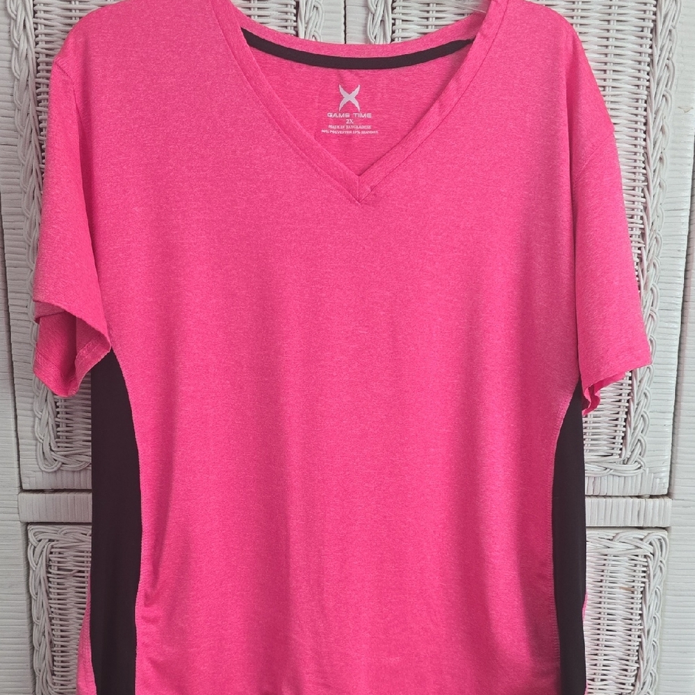 Xersion Pink Relaxed Fit Short Sleeve Tee
